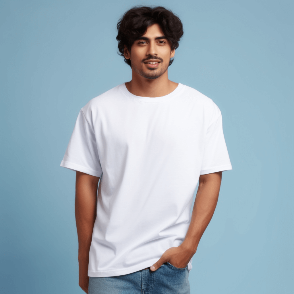 Solid White Oversized Tshirt For Men and Women
