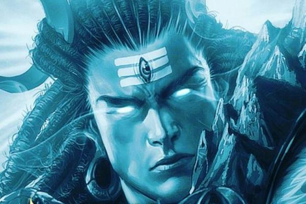 Shiva Third Eye Golden Metal Locket With Chain