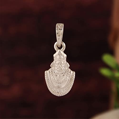 Sterling Silver 925 God Baba Khatu Shyam Ji Pendant for Men & Women Wi ...