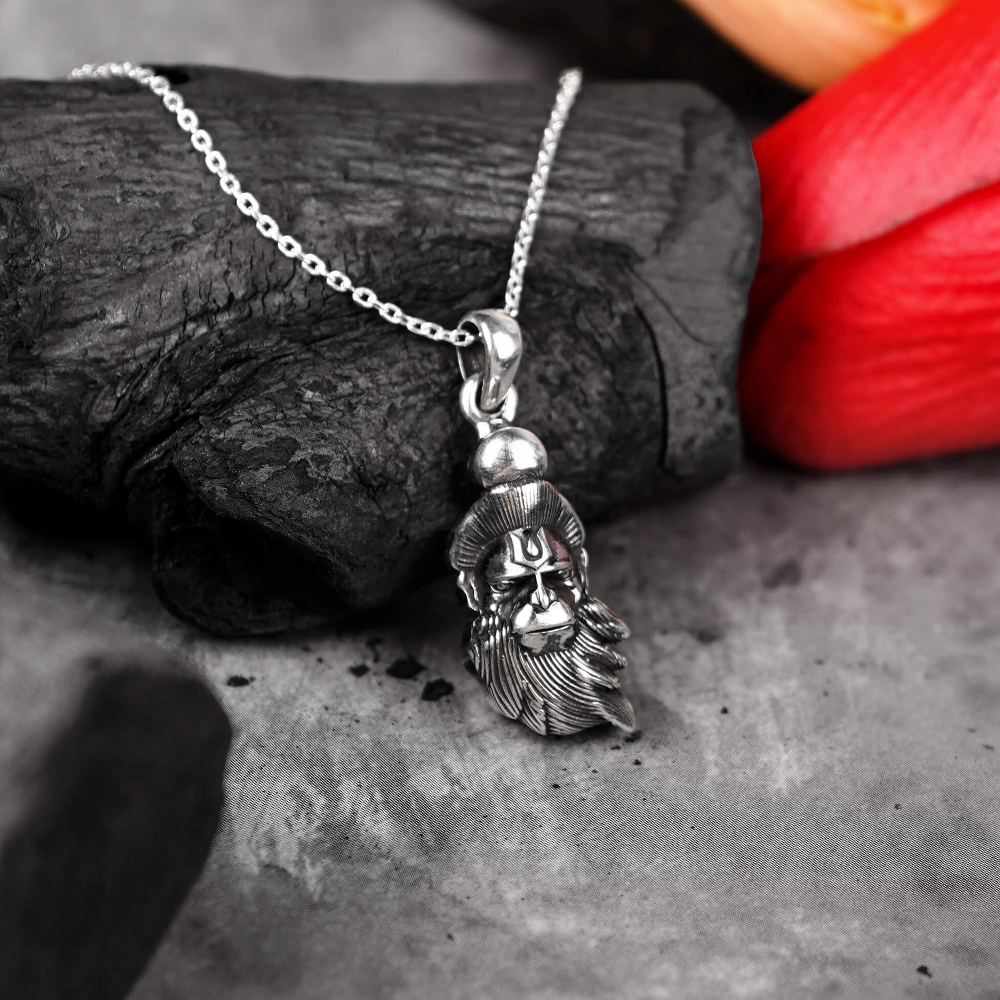 Hanuman Silver Pendant and Necklace for Men and Women