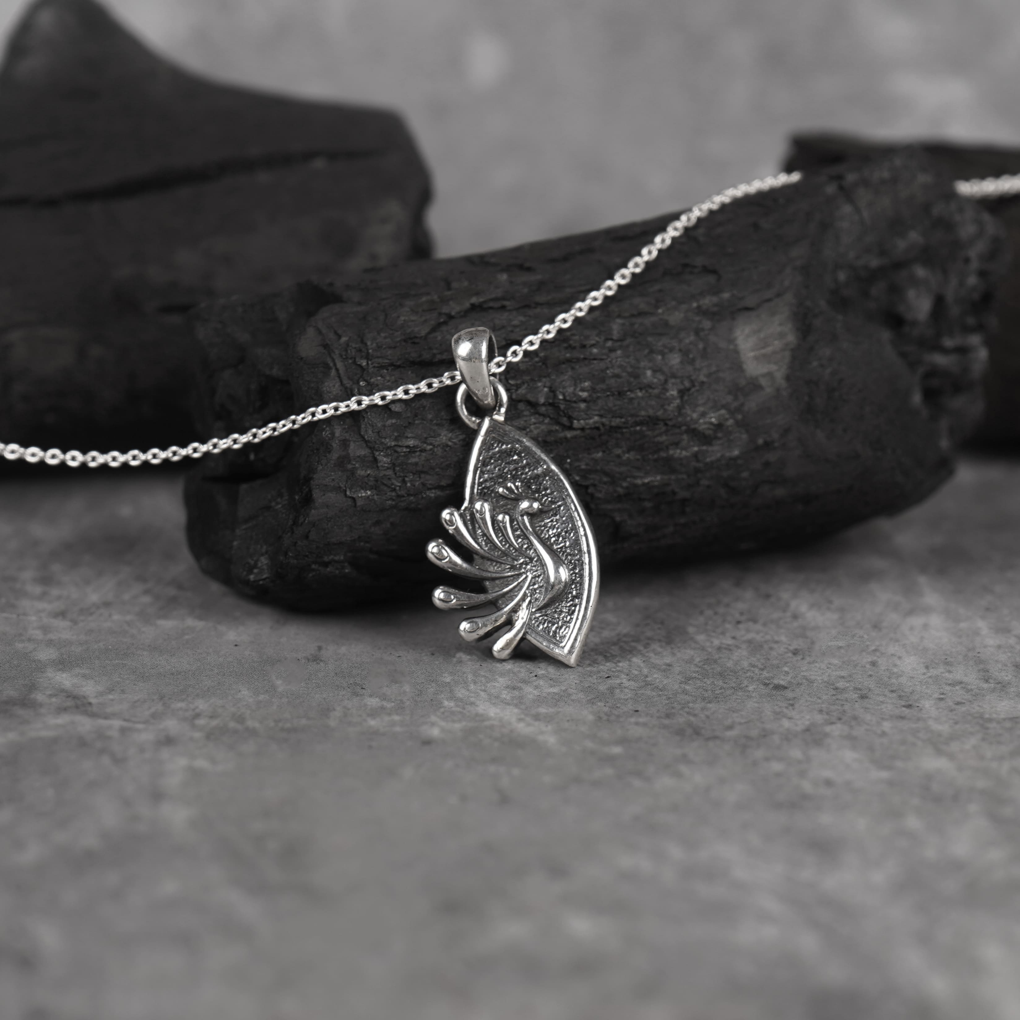 Krishna Peacock Silver Pendant For Men and Women – Prabhubhakti