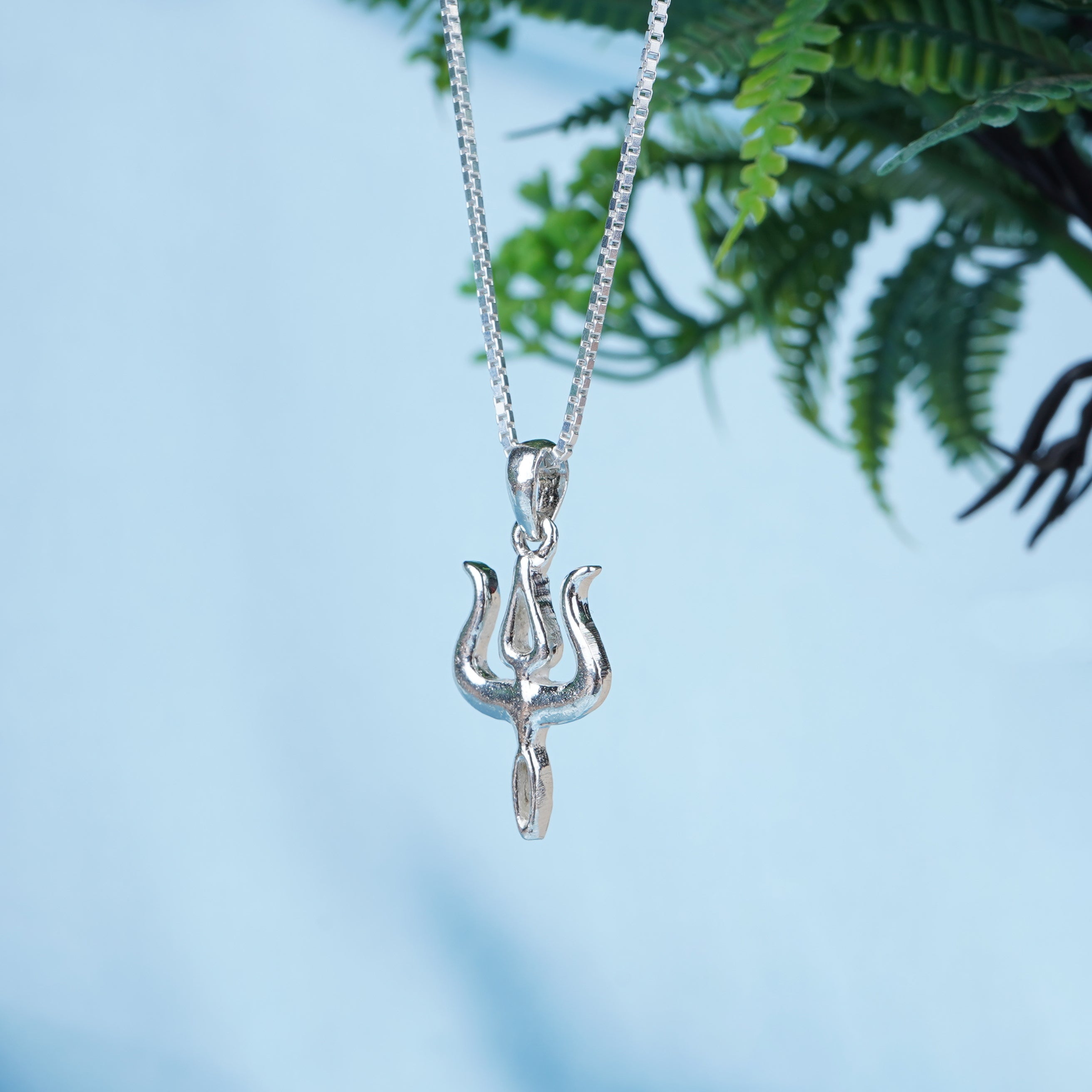 Trishul Locket For Girls Mahadev Trishul Silver Pendant Silver