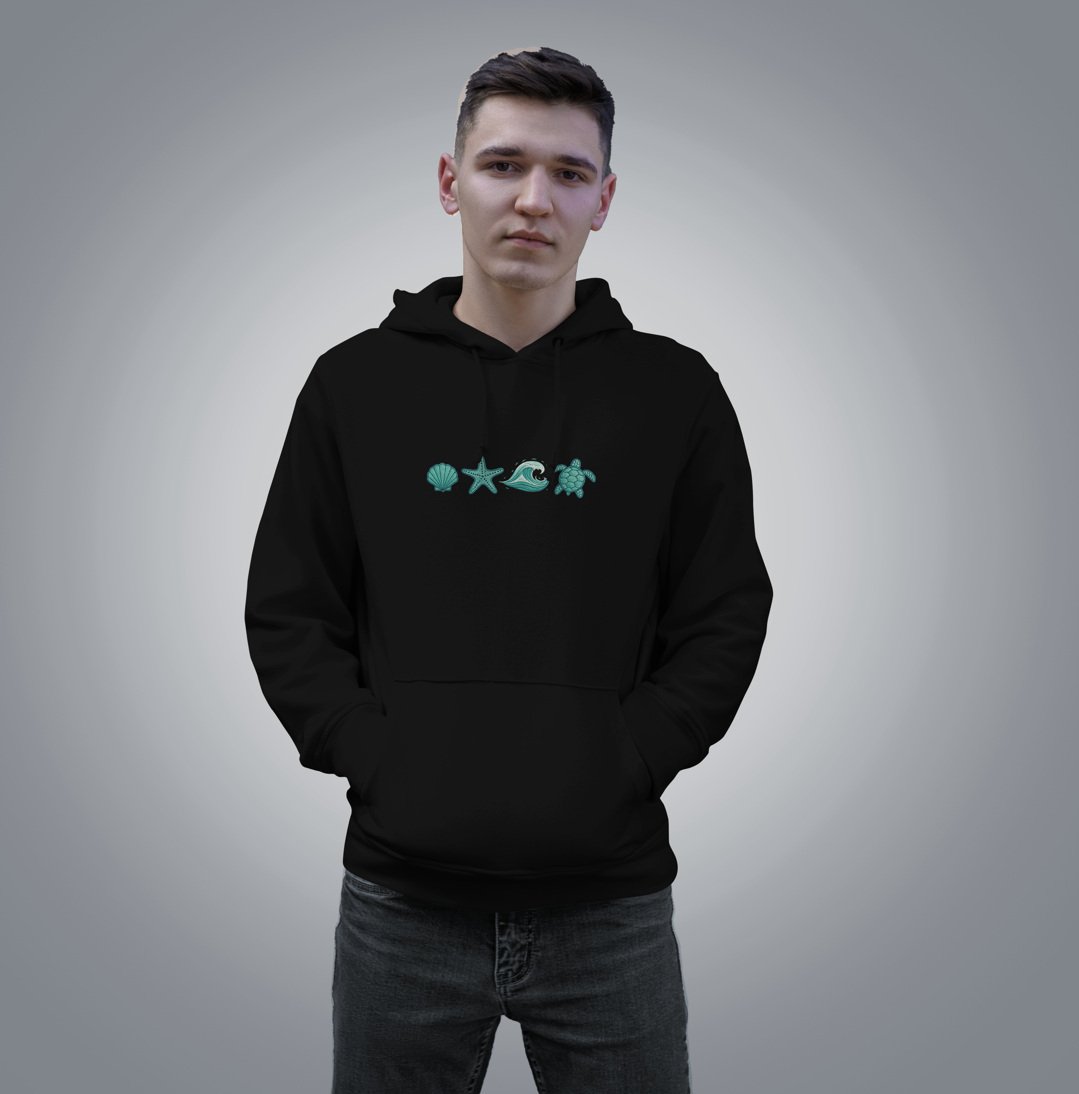 Peace Oversized Black Hoodie | Premium Fleece | Unisex Streetwear