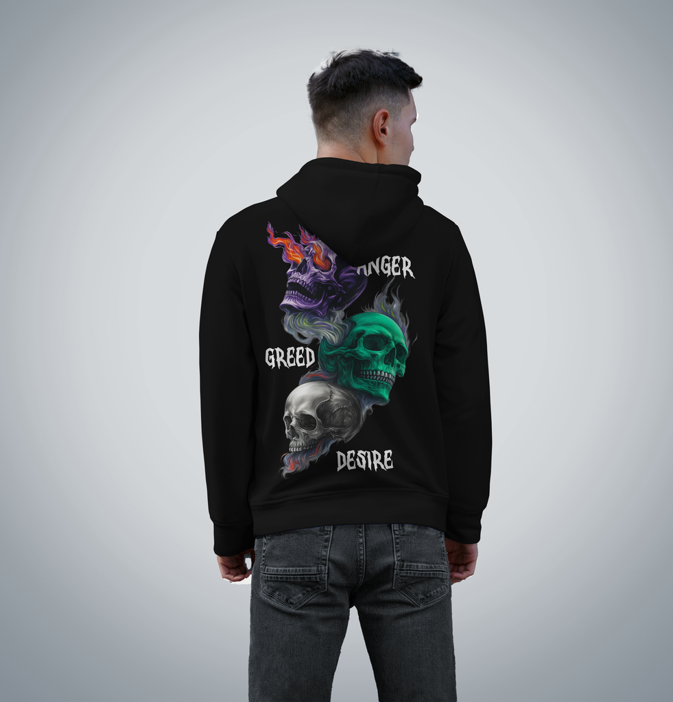 Vibes Oversized Black Hoodie | Premium Fleece | Unisex Streetwear