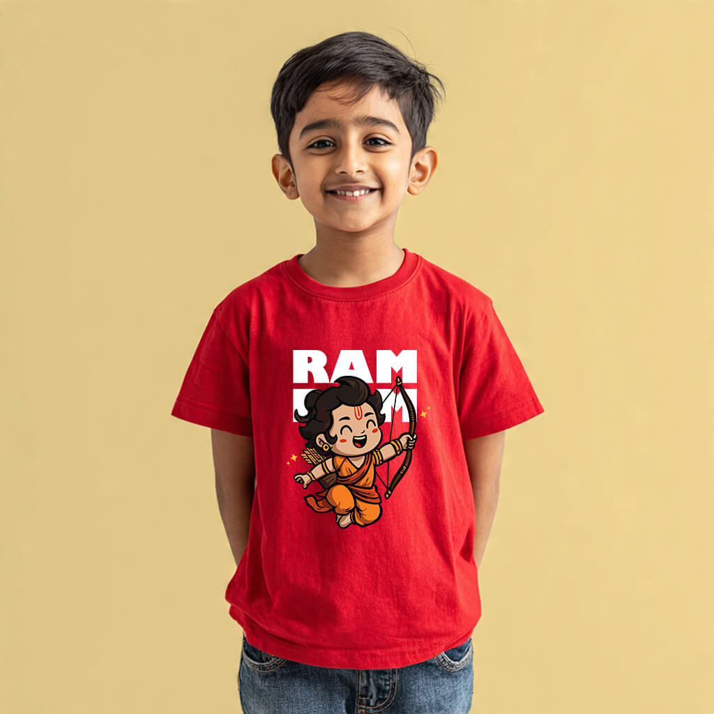 Little Ram Printed Tshirt For Kids
