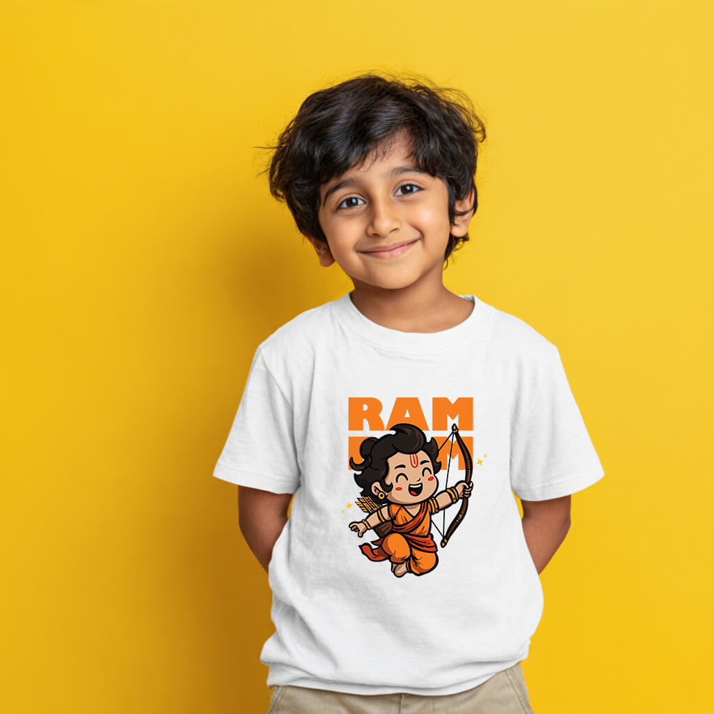 Little Ram Printed Tshirt For Kids