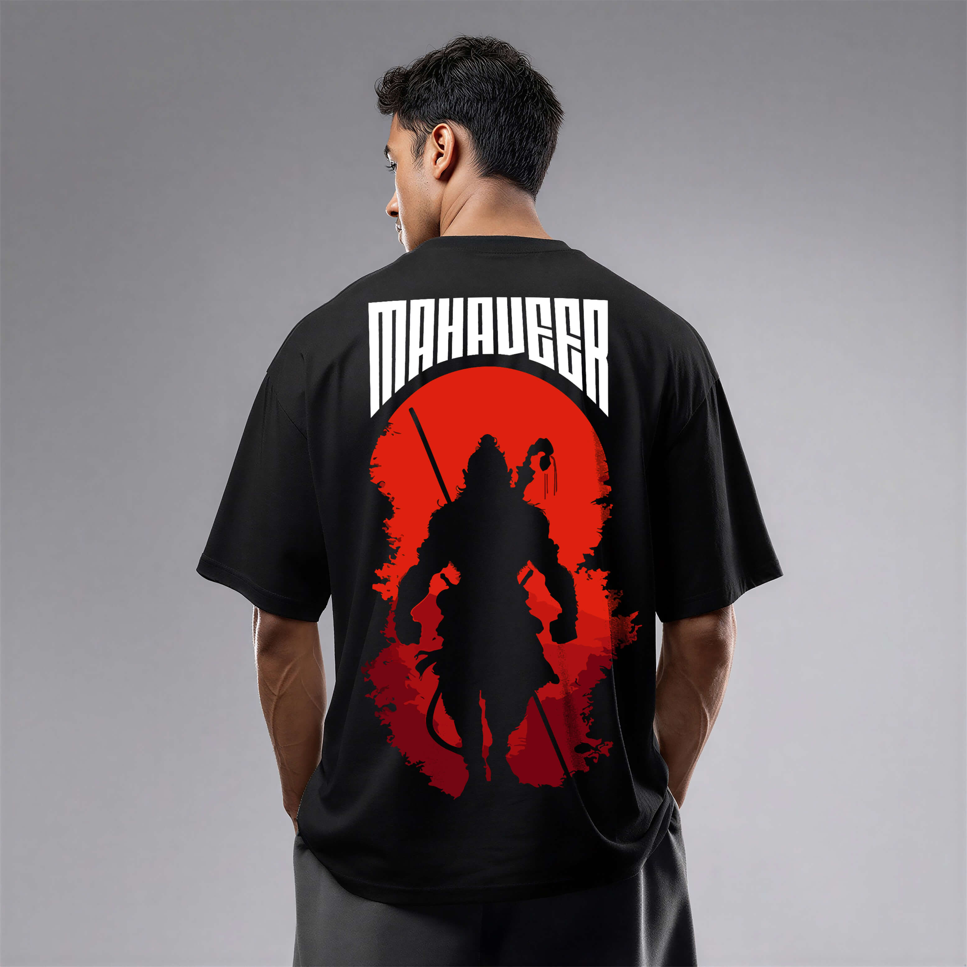 Mahaveer Hanuman Oversized T-Shirt – Mythology Graphic Tee