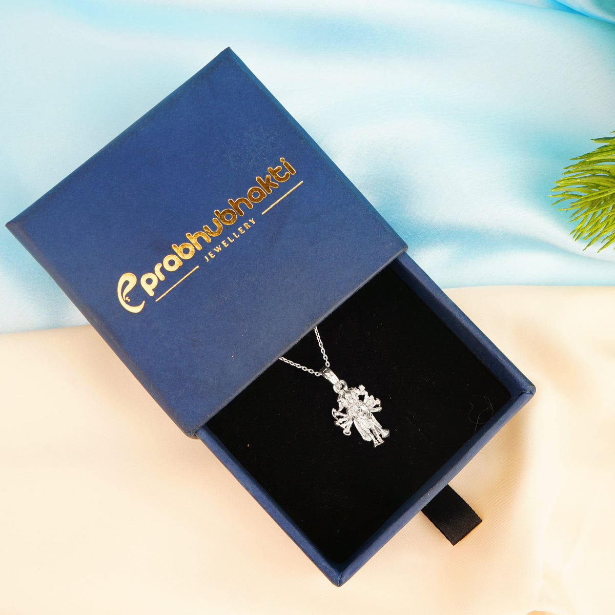 Panchmukhi Hanuman Silver Pendant With Chain – Prabhubhakti