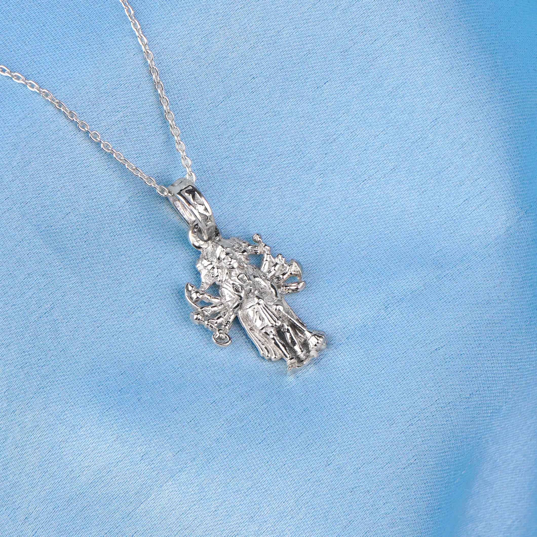Panchmukhi Hanuman Silver Locket With Chain