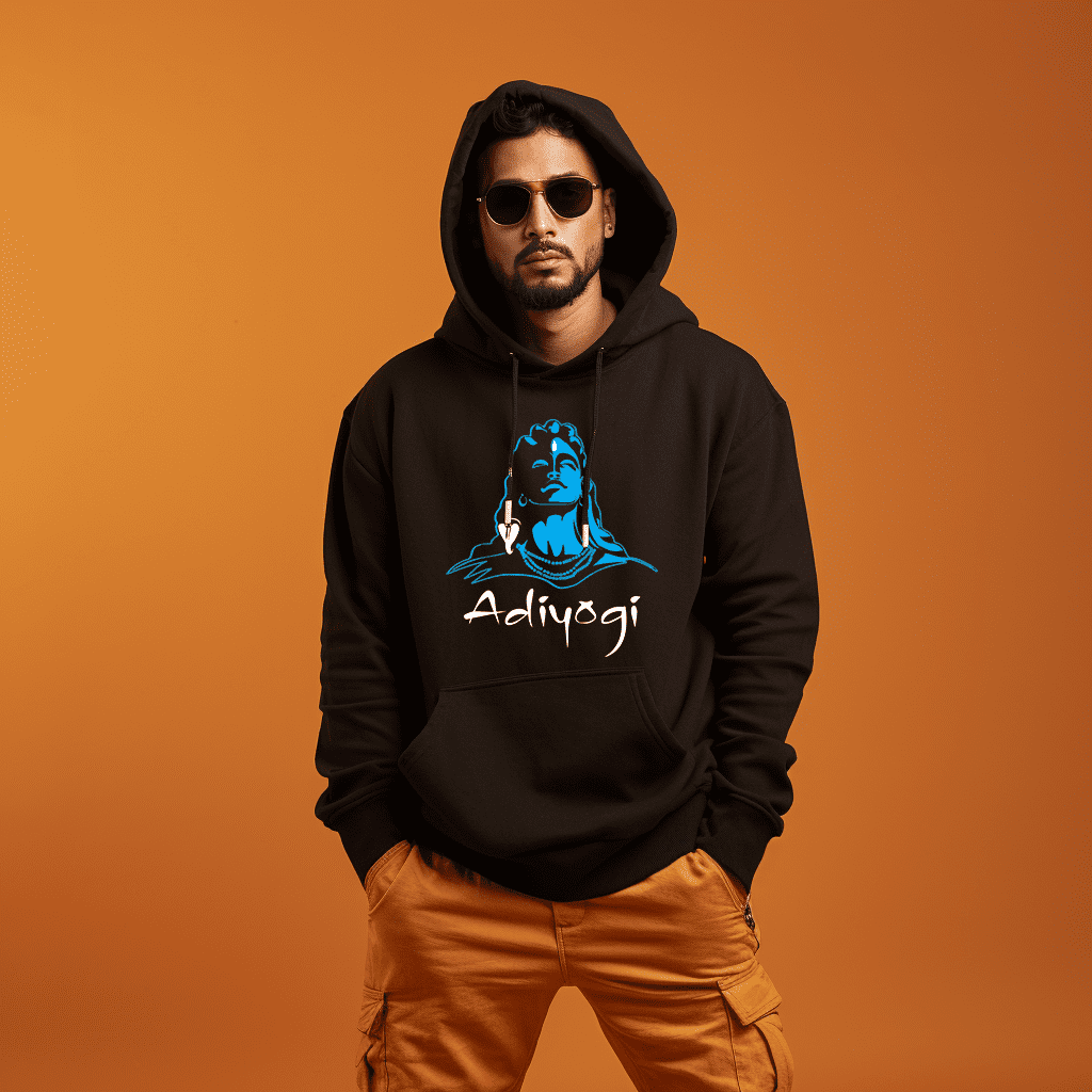 Buy Best Adiyogi Shiva Printed Hoodies Prabhubhakti