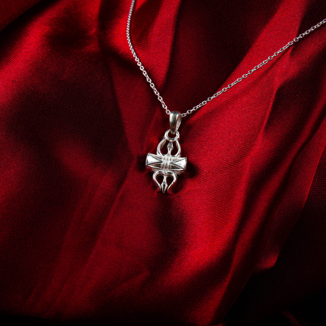 Mahakal Trishul With Damru 92.5 Silver Pendant for Men and Women