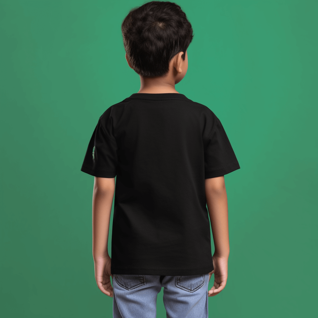 Bhagwan Ganesha Tshirt For Kids | Black and White Colors