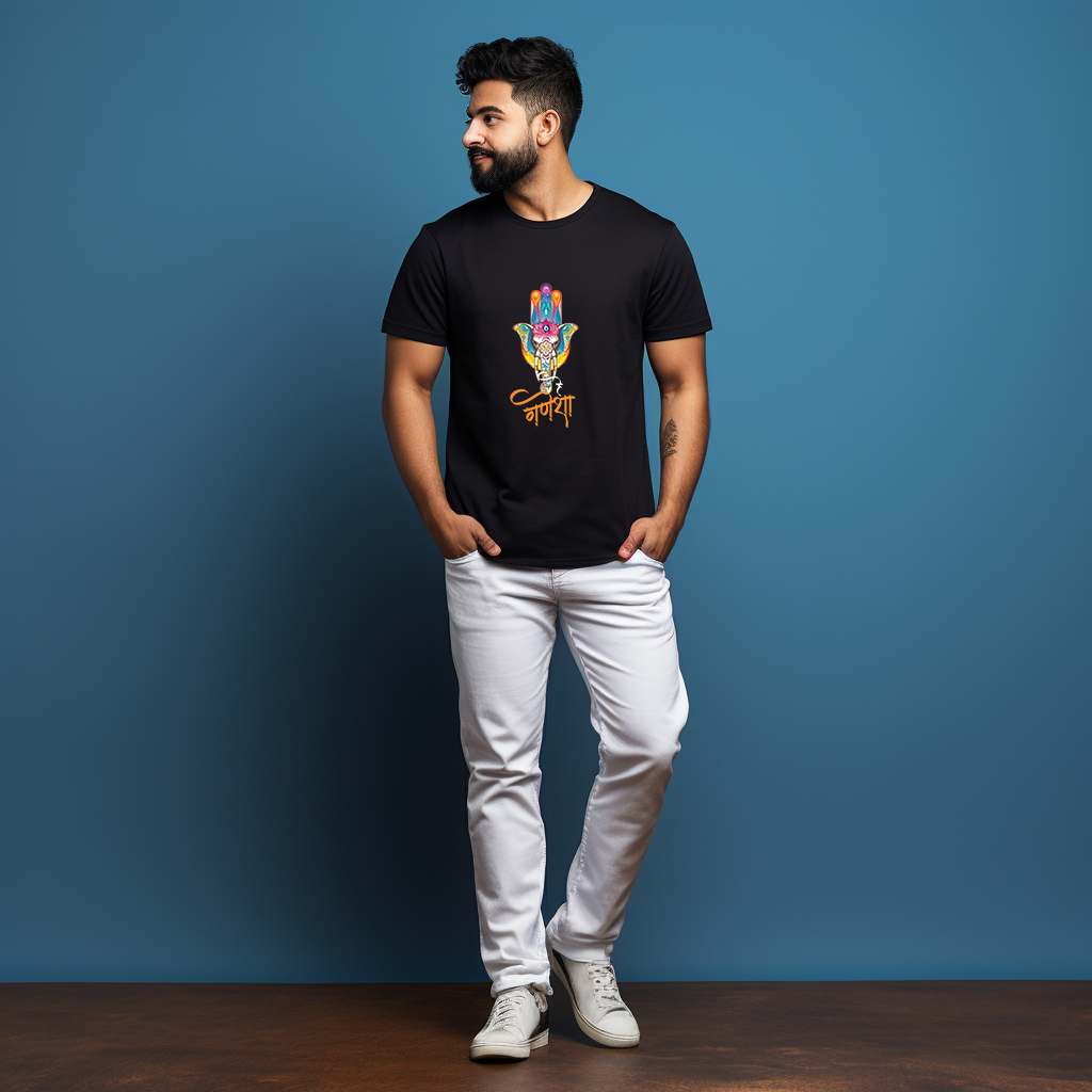 Ganesha Printed T Shirt For Boys