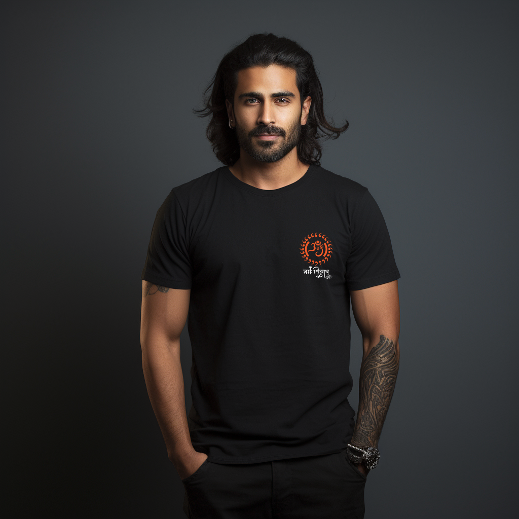 Om Namah Shivay Printed T Shirt For Boys