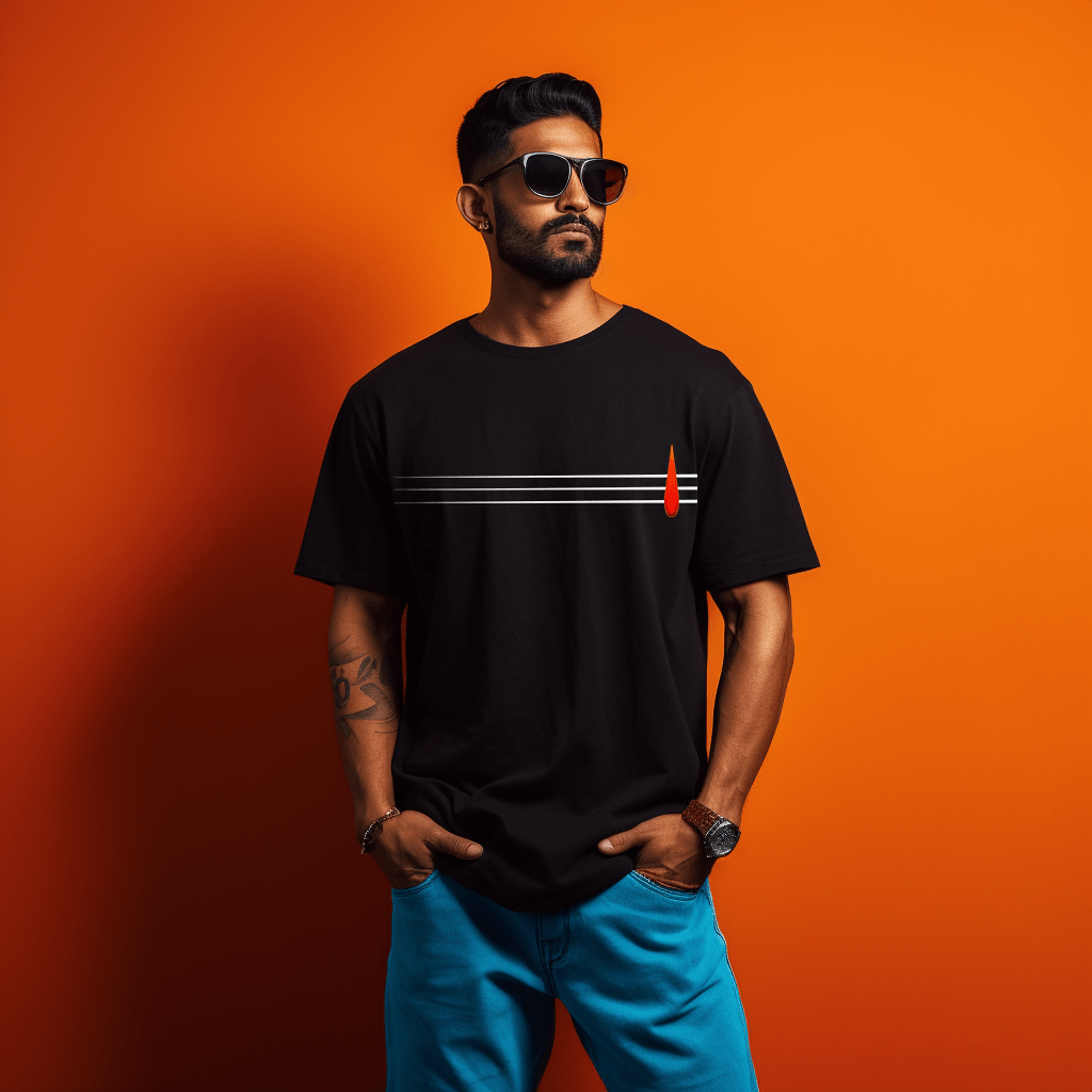 Mahadev Shiva Tripund Oversized Printed Tshirt