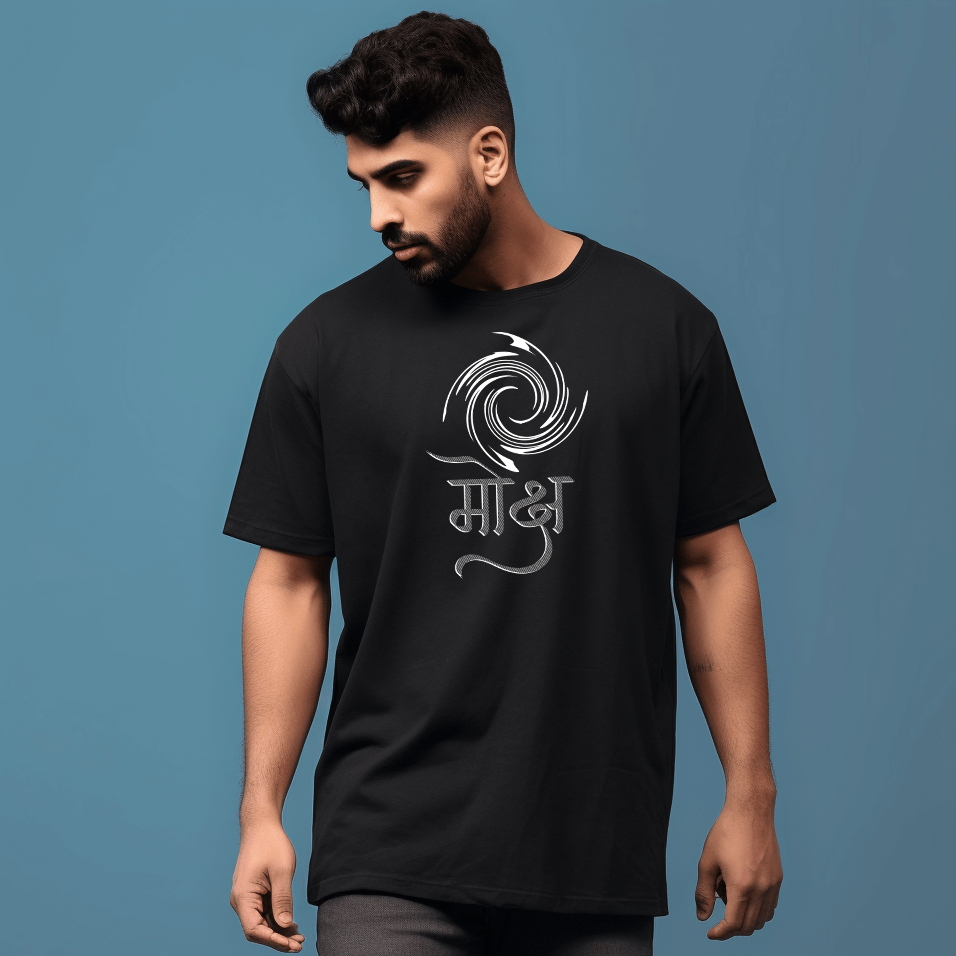 Moksh Printed Oversized Tshirt for Men and Women