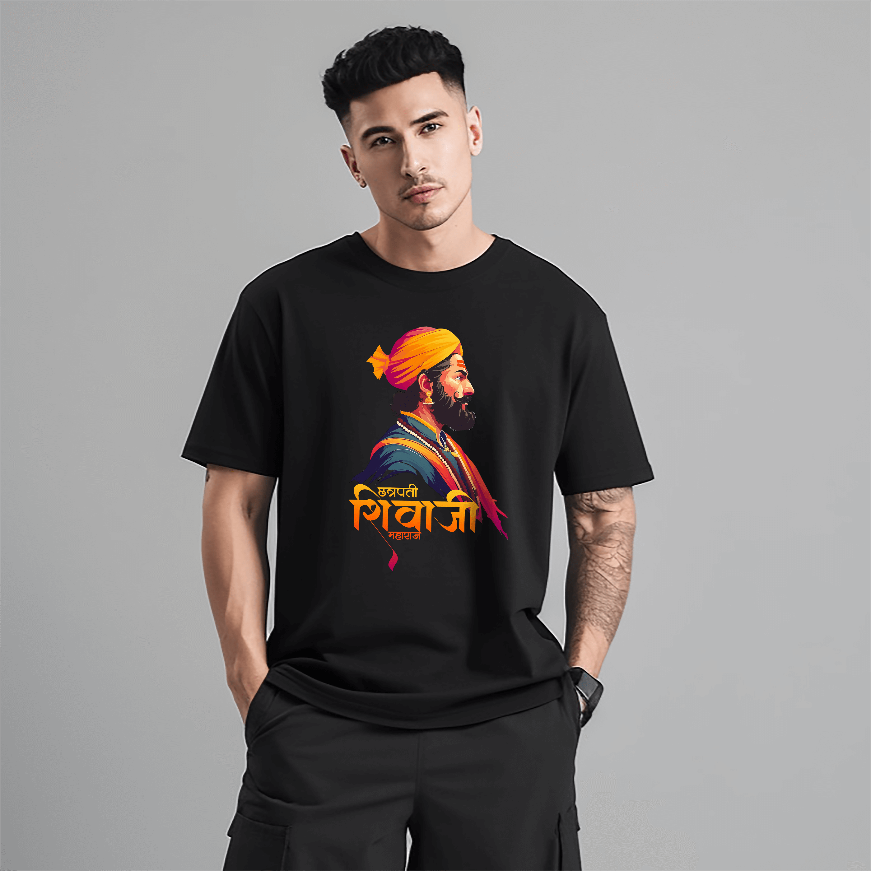 Shivaji Maharaj Oversized Tshirt for Men and Women