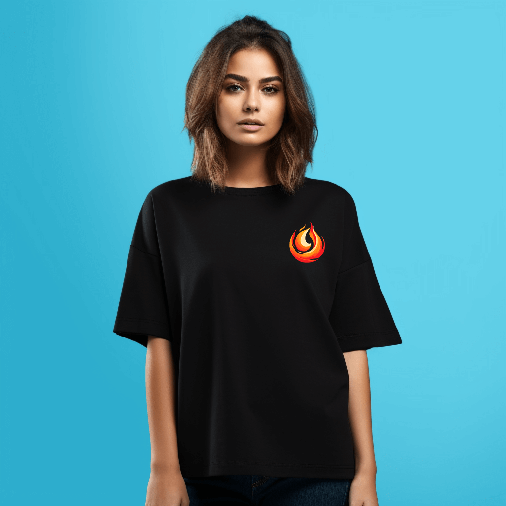 Aghori Printed Oversized T Shirts For Girls