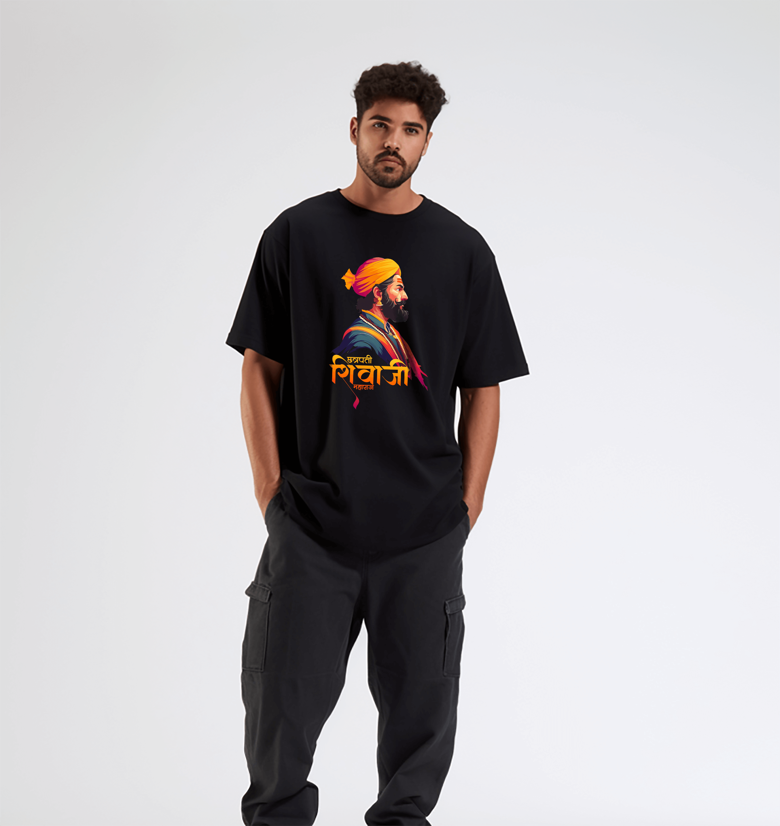 Shivaji Maharaj Oversized Tshirt for Men and Women