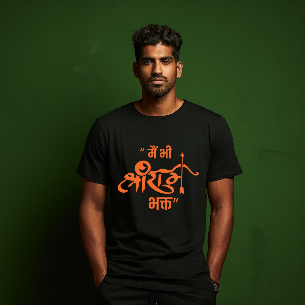 Shri Ram Bhakt Printed T Shirt For Boys