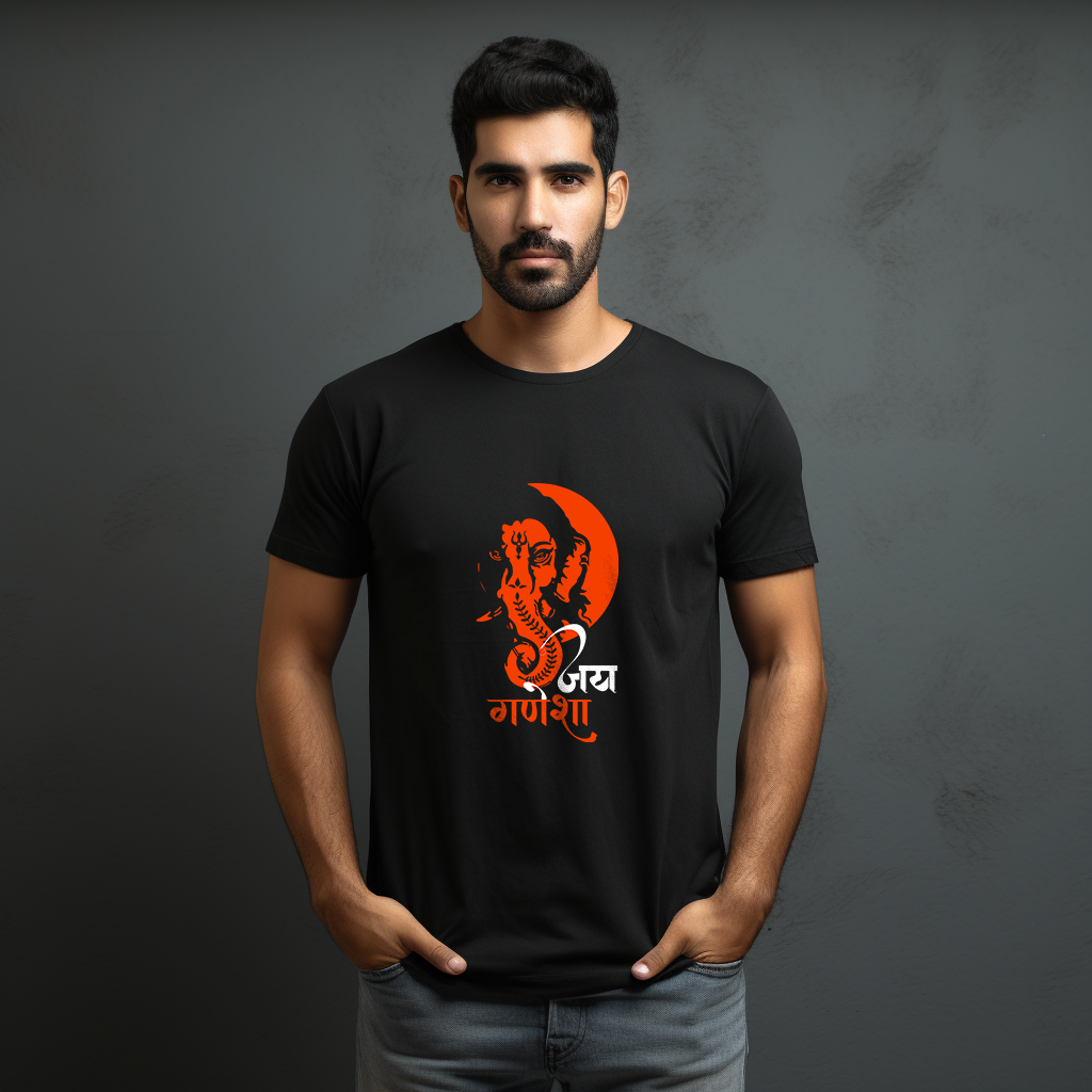 Jai Shri Ganesha Printed Tshirt