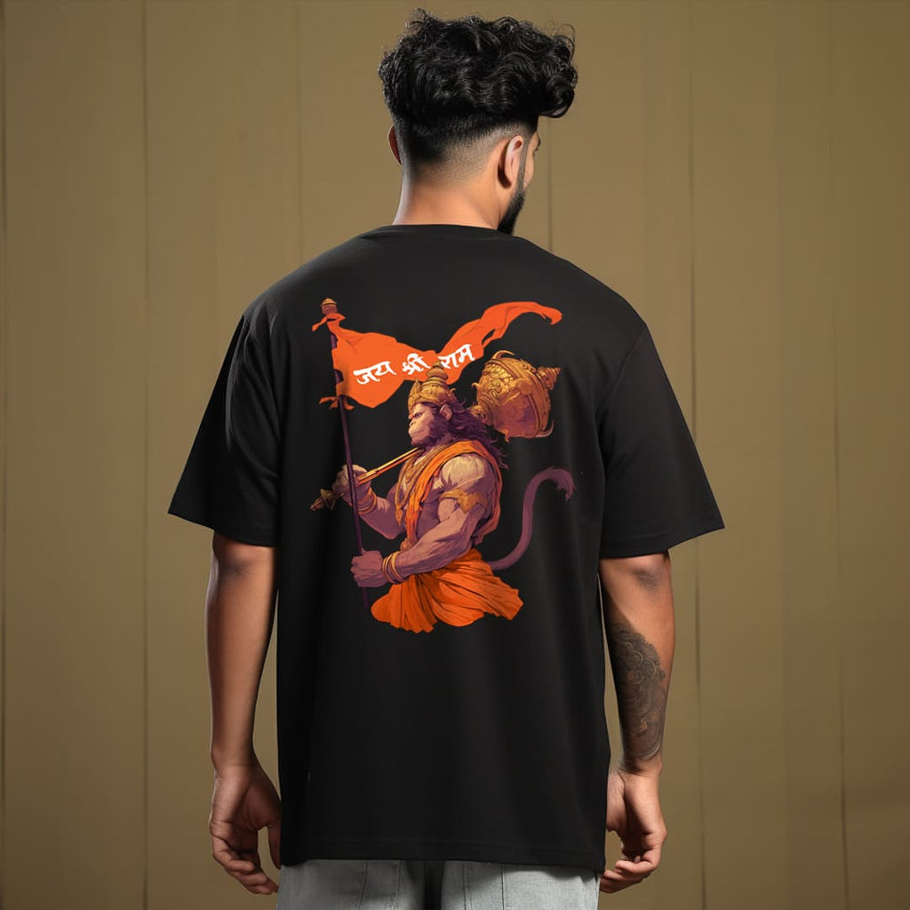 Jai Hanuman  Oversized Printed Tshirt for Men and Women