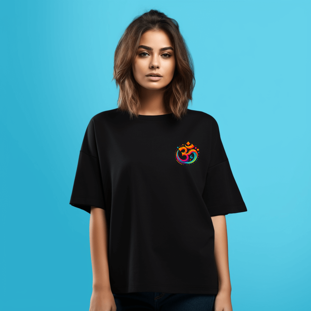 Lord Shiva Printed OverSized T Shirts for Girls