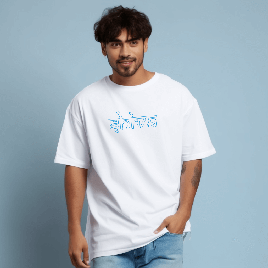 Mahadev Shiva Oversized Printed Tshirt for Men and Women