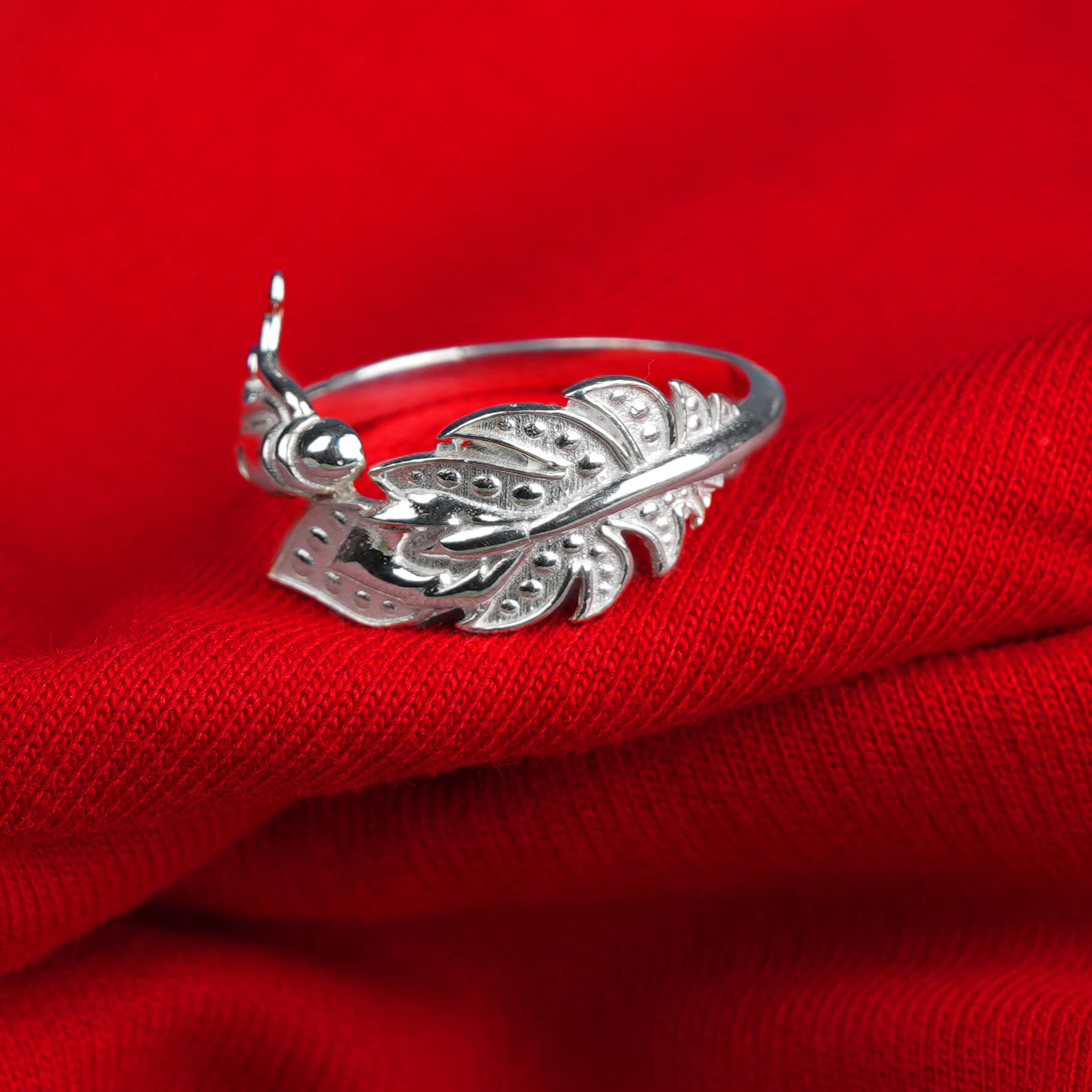 Krishna Morpankh Sterling Silver Wrap Ring For Women – Prabhubhakti