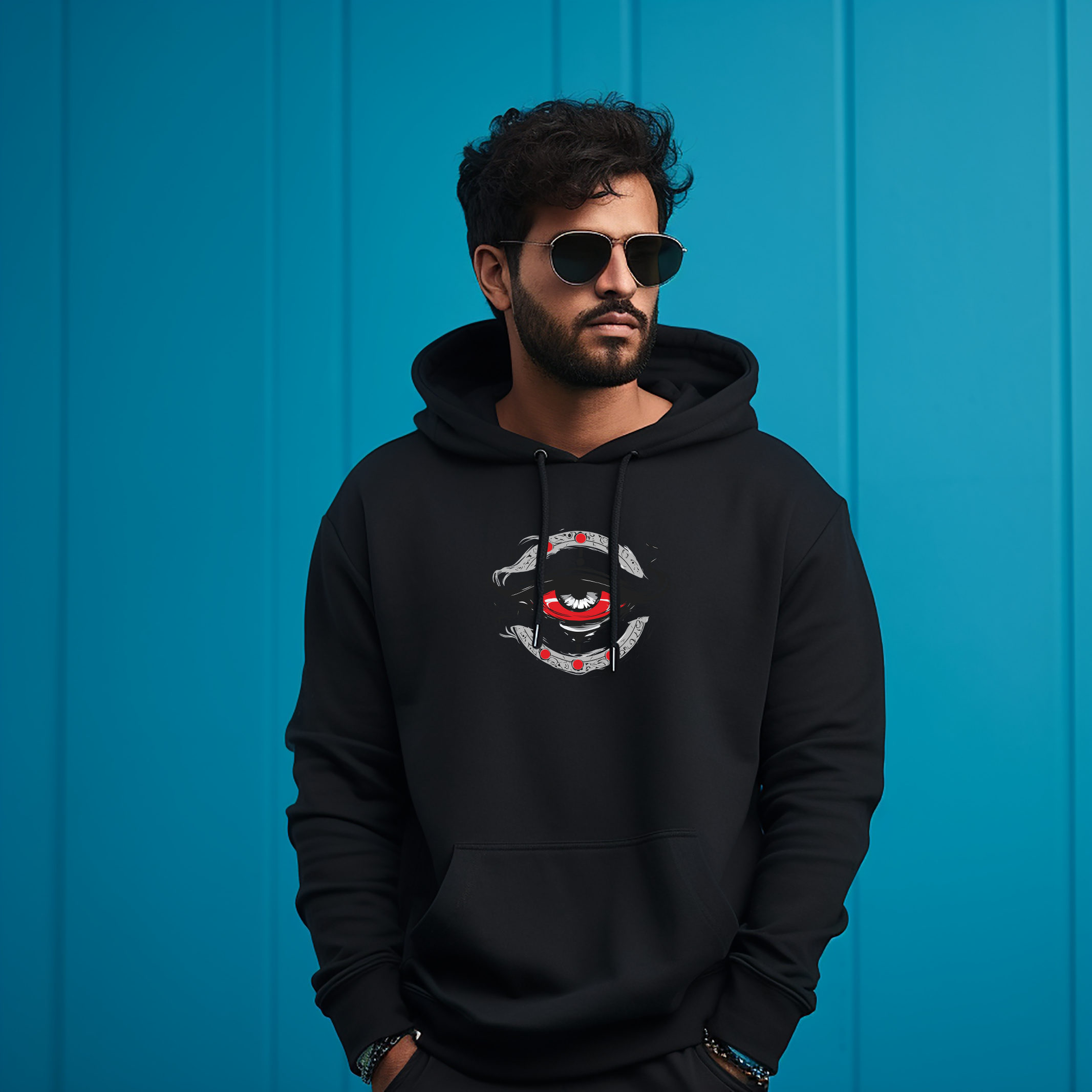 Kalyug Supreme Eye Printed Hoodie for Men and Women