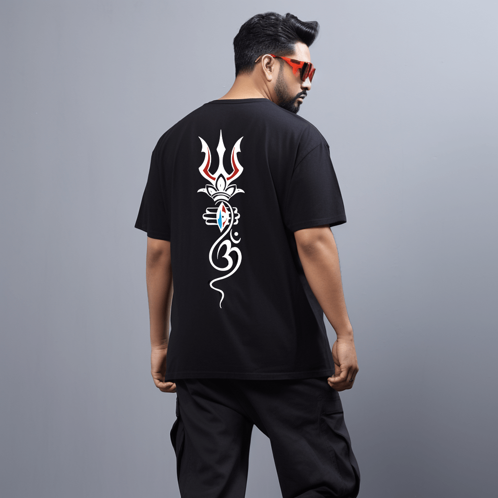 Lord Shiva Third Eye Tshirt Oversized | Adiyogi Tshirt Lord Shiva