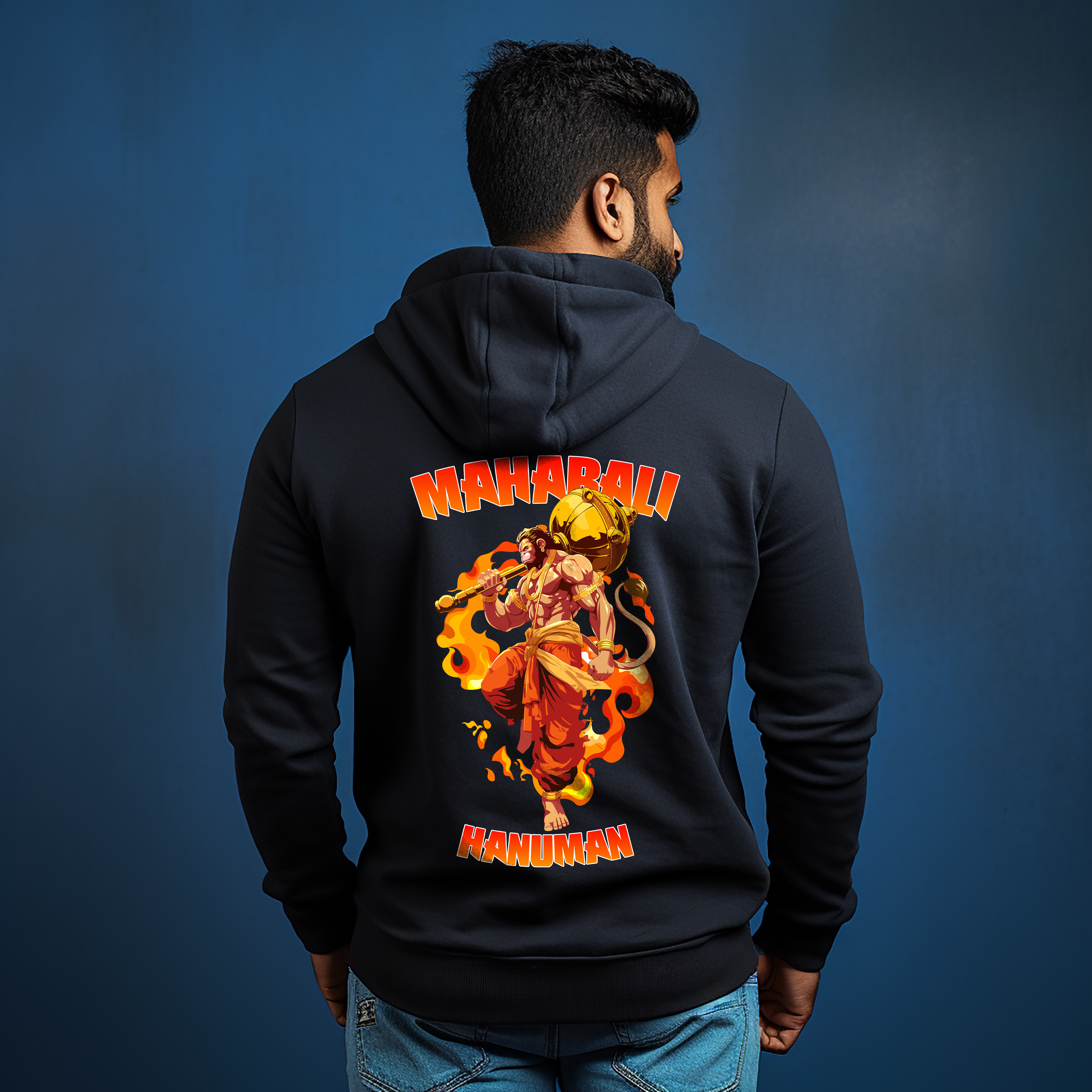 Mahabali Hanuman Ji  Printed Hoodie for Men