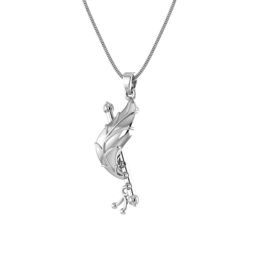 Shri Krishna Pendant With Murli Silver Locket – Prabhubhakti