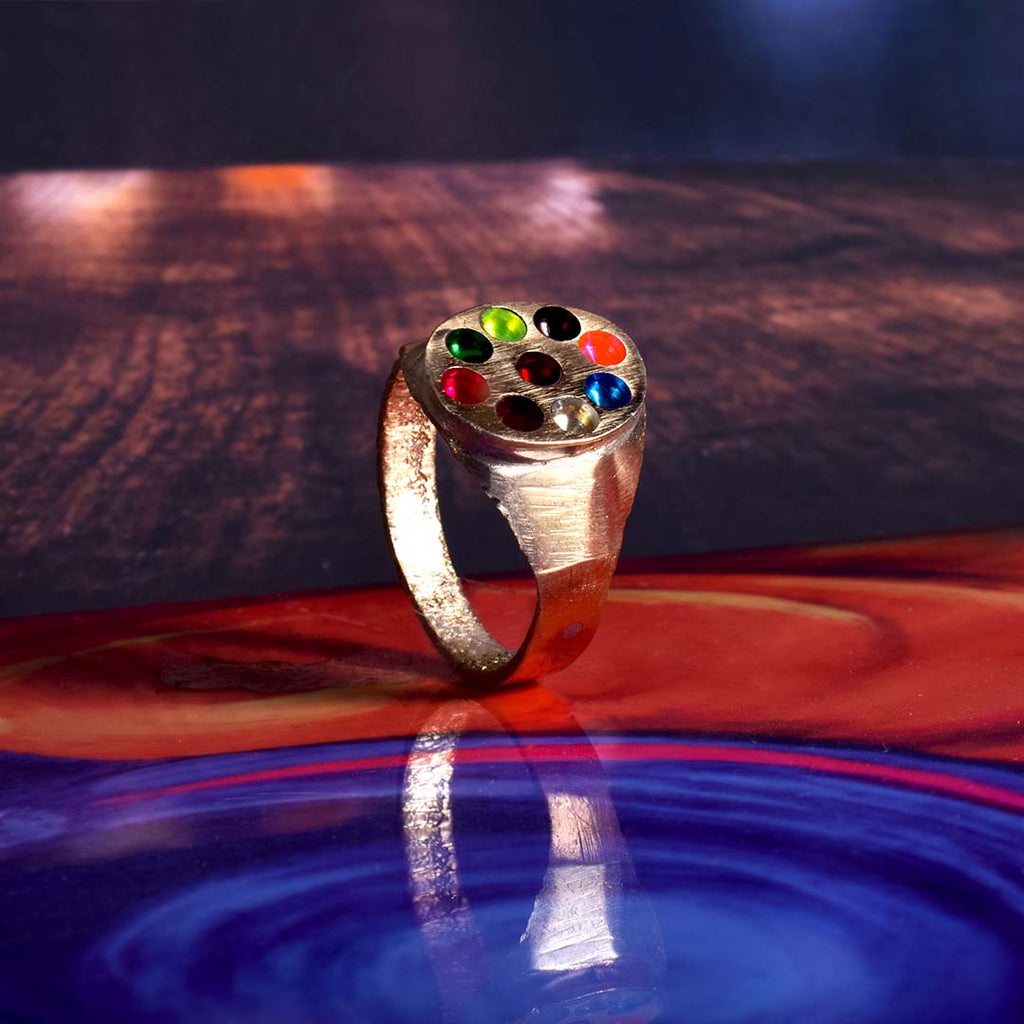 Navaratri Rings Authentic Navratna Ring With 100% Original Quality – Prabhubhakti