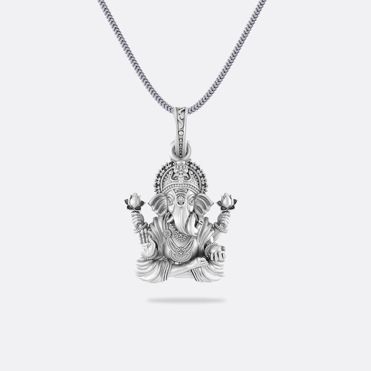Bhagwan Ganesha Pure Silver Pendant for Men and Women | Ganpati Silver Pendant