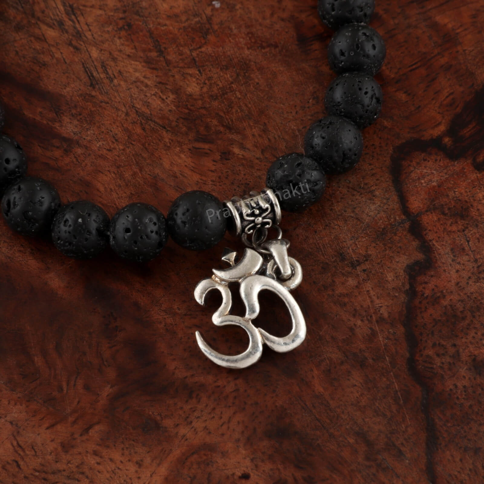 7 Chakra Reiki Beads Bracelet With 925 silver Om Charm