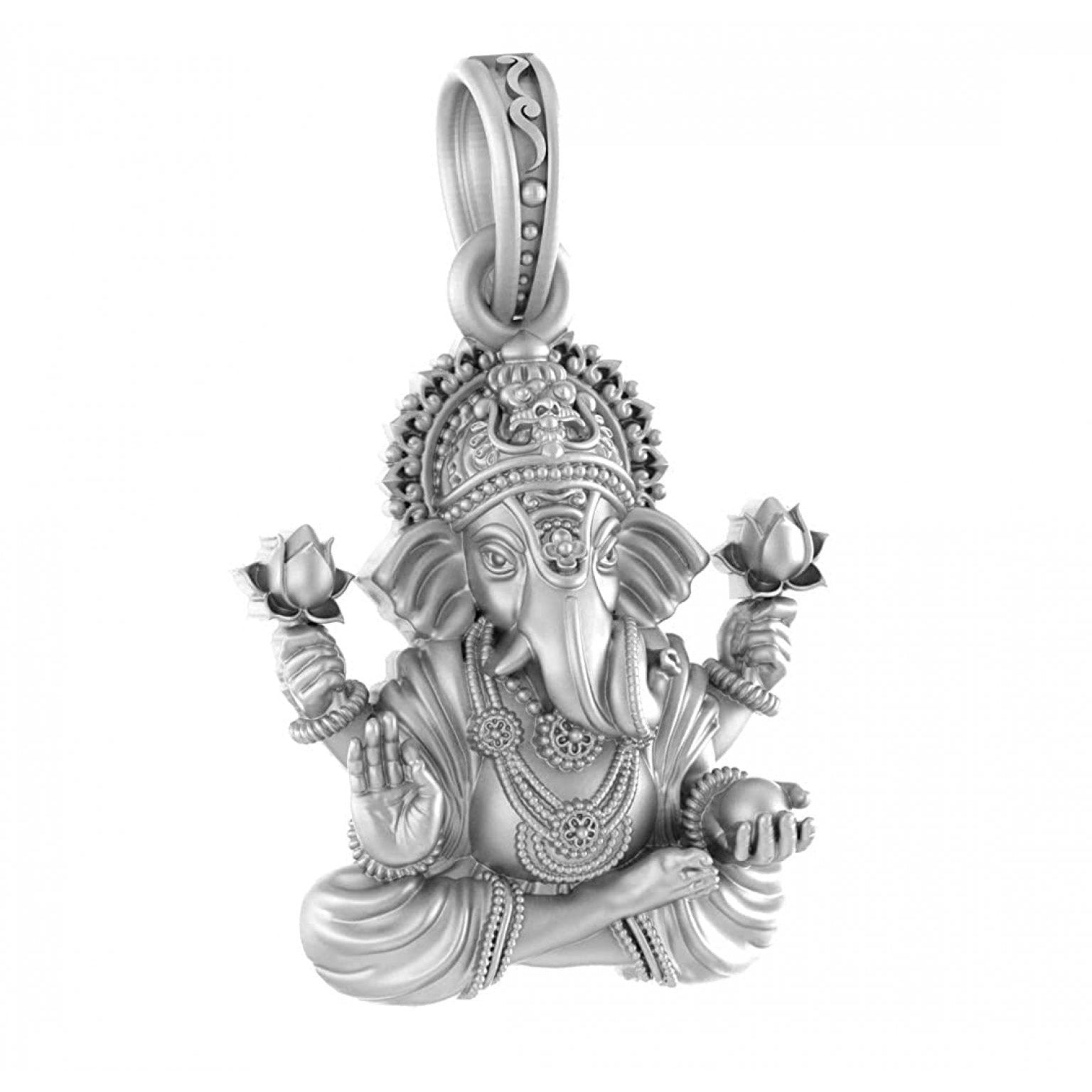 Pure Silver Lord Ganesha Pendant