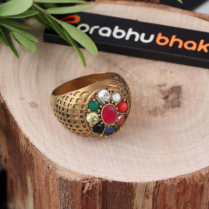 Navir Ring Authentic Navratna Ring Heavy With 100% Original Quality – Prabhubhakti