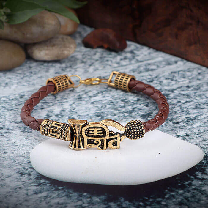 Shiva Damru Bracelet For Men