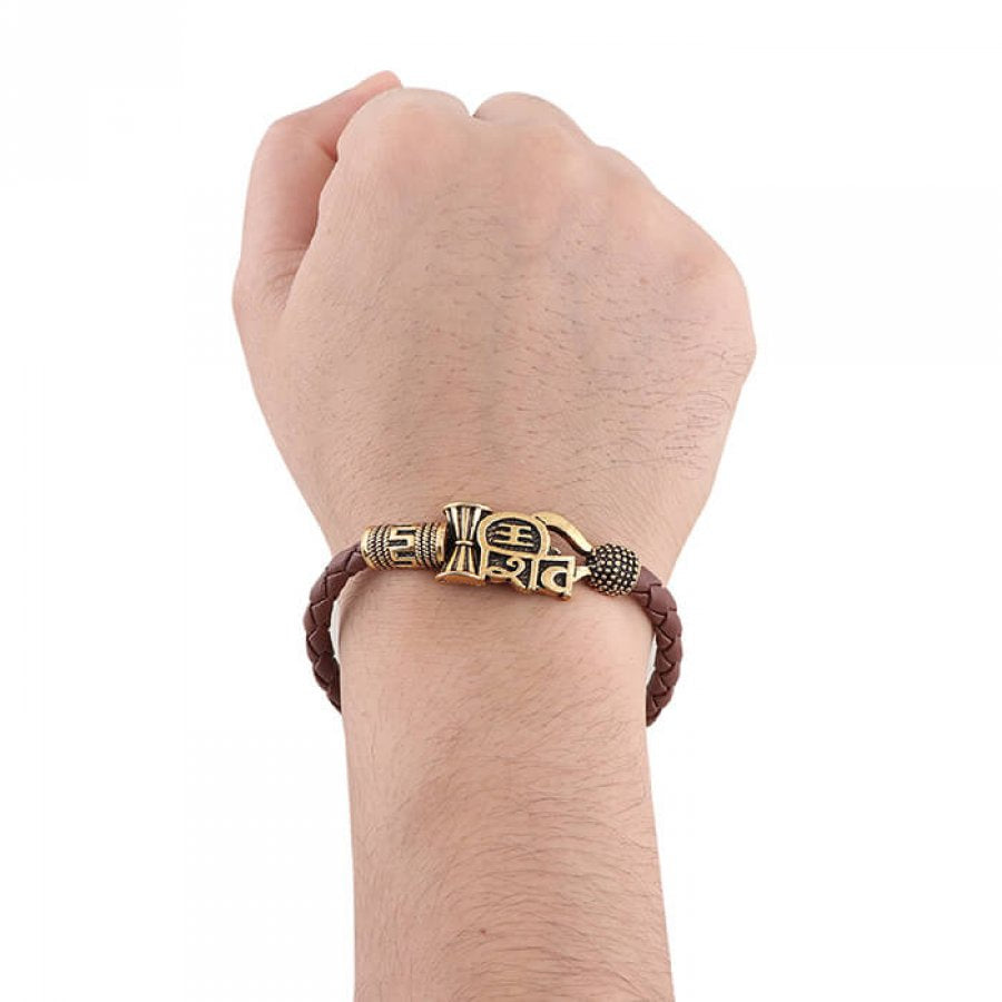 Shiva Damru Bracelet For Men