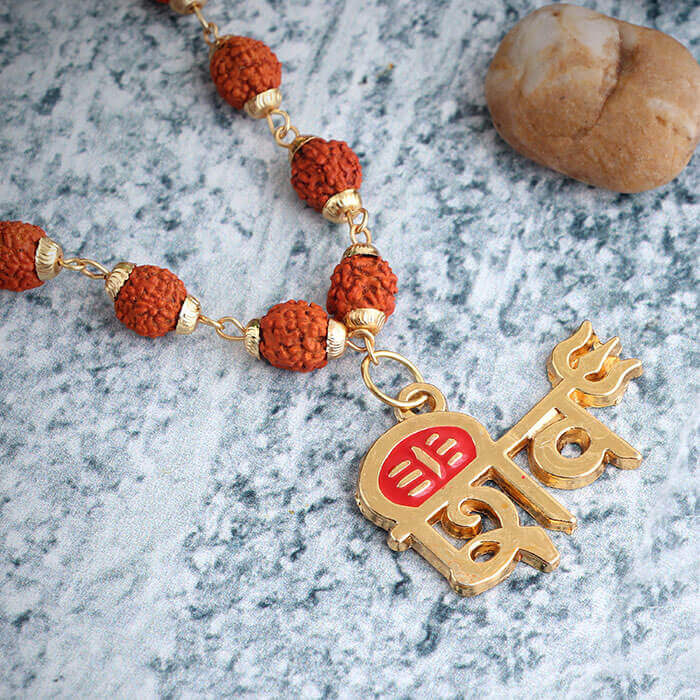 Buy Shiva Locket Rudraksha Mala Online – Prabhubhakti