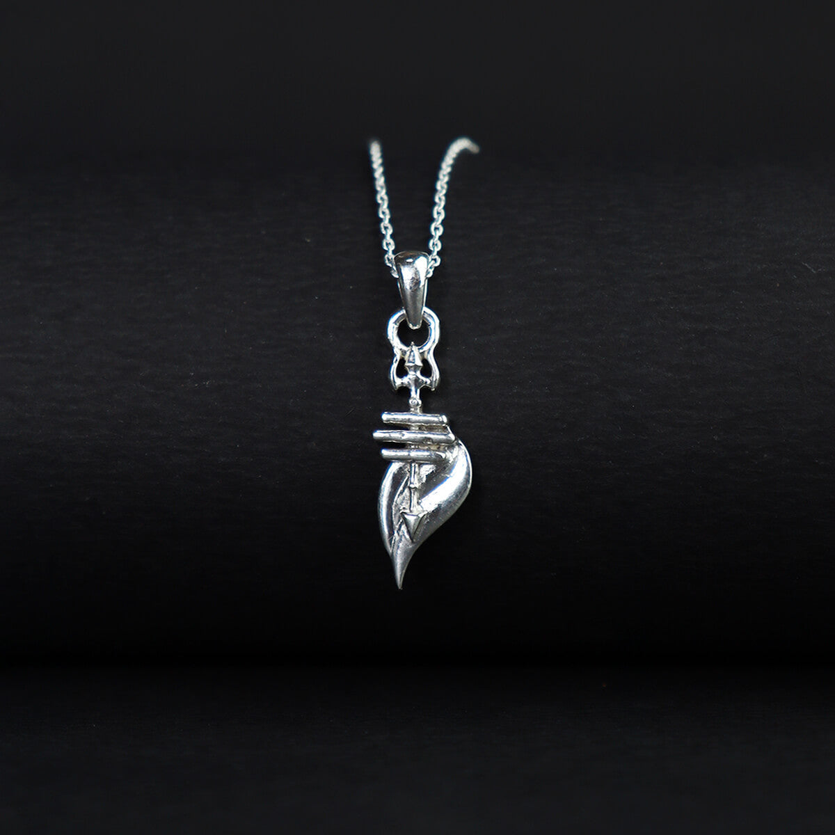 Mahakal Trishul With Tripund Silver Locket
